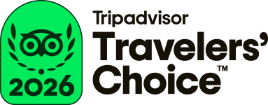 Tripadvisor TC Badge + Travelers’ Choice Left Aligned Black - L